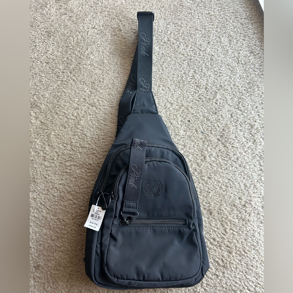 Black Sling Bag PINK